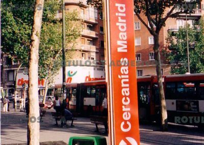 rótulo Cercanías-Madrid